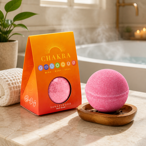 Sandalwood Handmade Chakra Bath Bomb