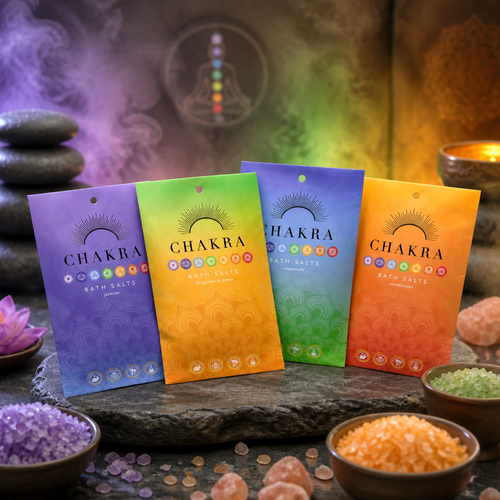 Chakra Bath Salt Sachets -Set of 4