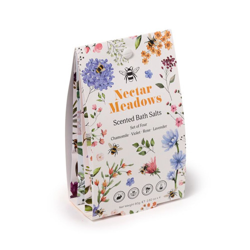 Set of 4 Nectar Meadow Bath Salt Sachets
