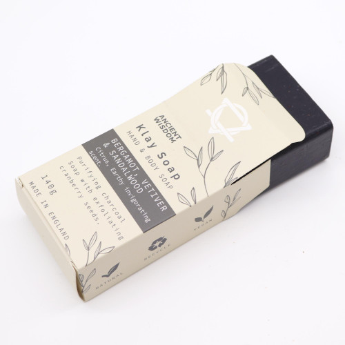 AW Bergamot, Vetiver  & Sandalwood Klay Soap Bar 140g