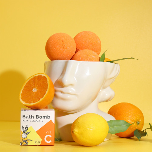 Vitamin C Essential Oil Infused Bath Bomb