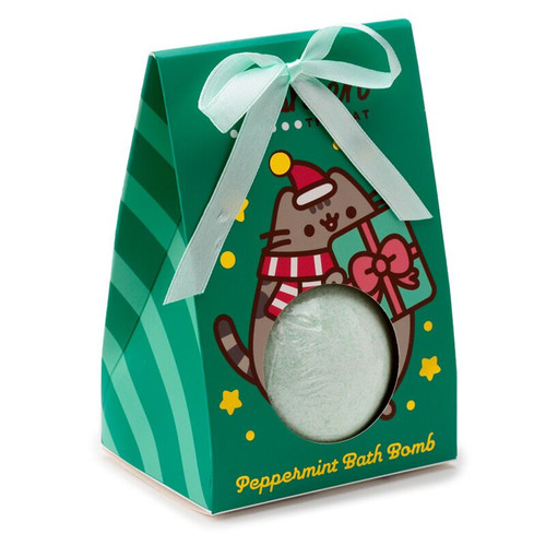 Christmas Pusheen Cat Peppermint Bath Bomb