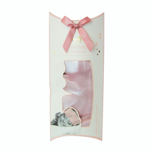 Danielle Pink Satin Cushioned Eye Mask