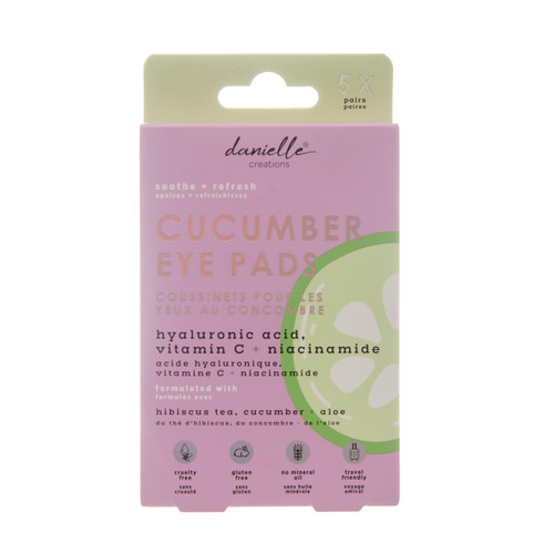 Danielle Cucumber Eye Pads: 5 Pair Pack