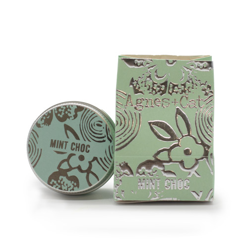 Agnes + Cat Mint Chocolate Buttery Lip Balm