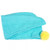 Cheesecake Pompom Hair Drying Towel: Blue