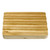 AW Hemu Wood Corrugated Soap Dish 10 x 7cm