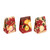 Set of 3 Handmade Christmas Botanicals Bath Bombs