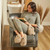 Warmies Latte Luxury Faux Fur Lavender Heatable Slippers
