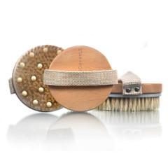 Spa Essentials Soft Boar Bristle Detox Body Brush