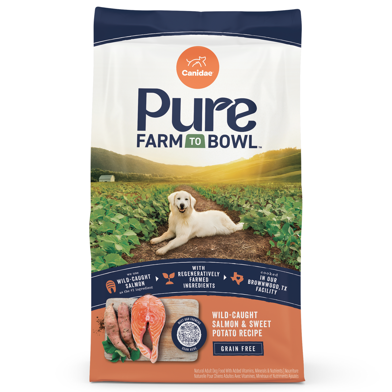 Canidae Pure Farm to Bowl, Grain-Free, Wild-Caught Salmon Sweet