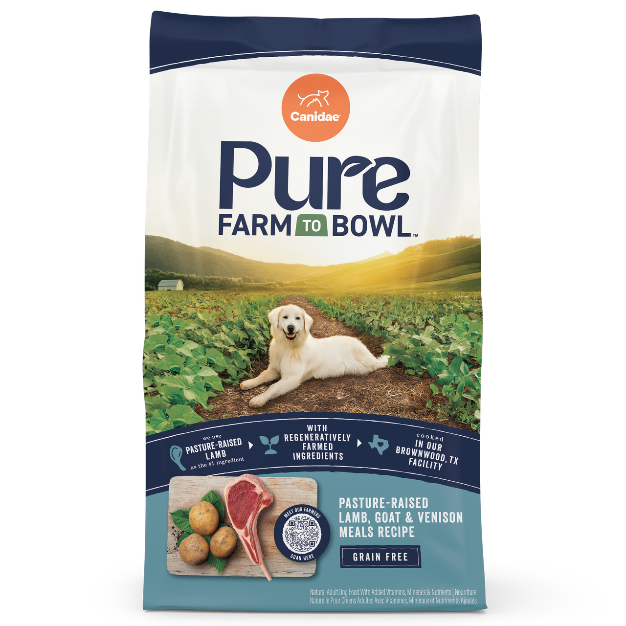 Pure Farm To Bowl Pasture-Raised Lamb and Goat & Venison Meals