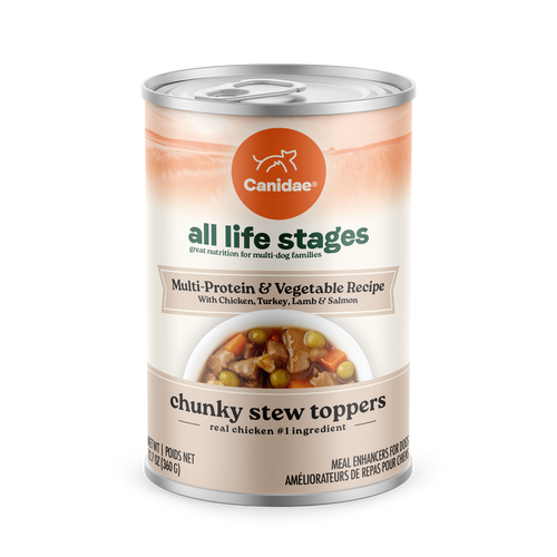 All Life Stages Chunky Stew Toppers, Multi-Protein & Vegetable Recipe