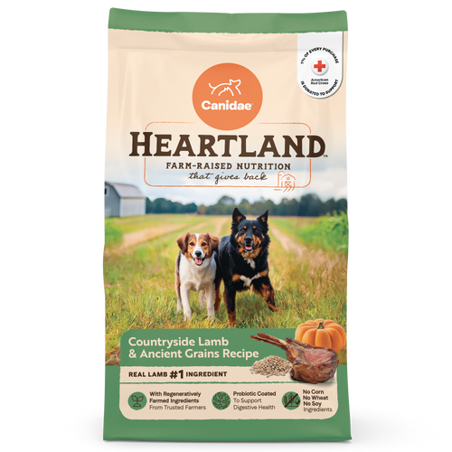 Canidae Heartland Countryside Lamb & Ancient Grains Recipe is thoughtfully made to support strong, active, healthy dogs
