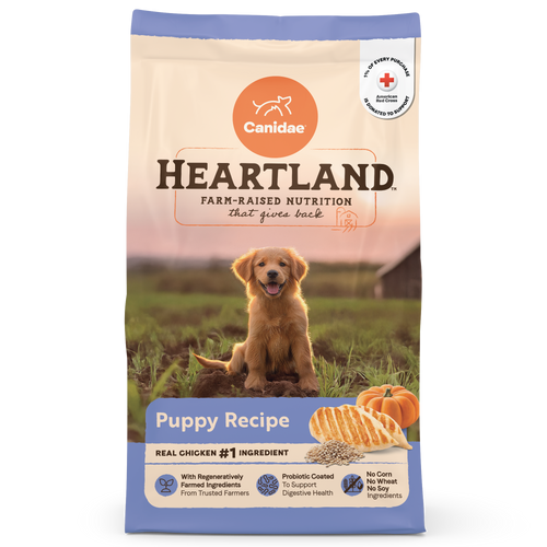Canidae Heartland Puppy Recipe is thoughtfully made to support strong, active, healthy puppies.