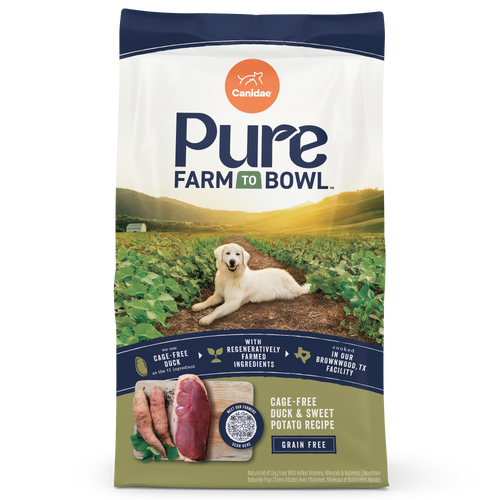 Pure Farm To Bowl Cage-Free Duck & Sweet Potato Grain Free Recipe
