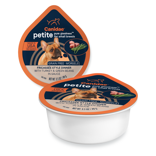 PURE Petite Wet Dog Food: Grain Free Morsels Turkey and Green Beans for Small Breed Dogs