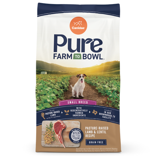 Pure Farm To Bowl Pasture-Raised Lamb & Lentil, Small Breed Recipe