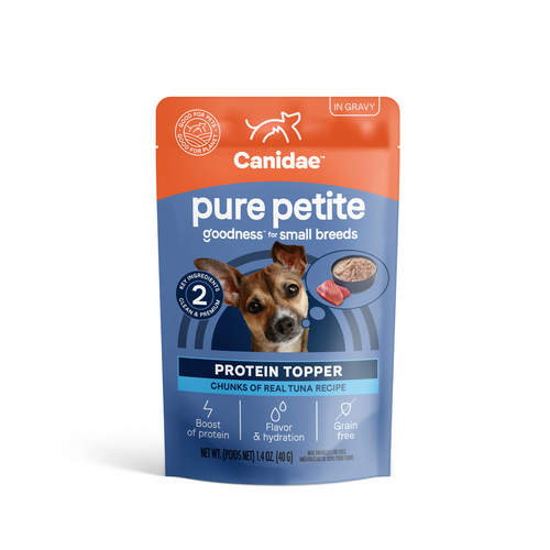 Canidae Pure Petite Protein Topper, Chunks of Real Tuna in Gravy, 1.4 oz.