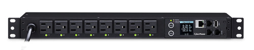 CyberPower PDU41001 1U rack-mount basic PDU, front view