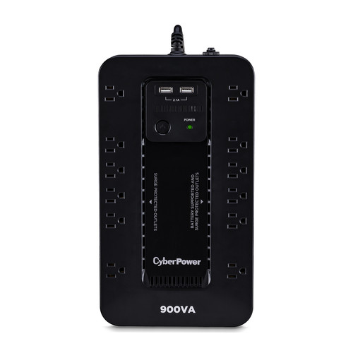 CyberPower ST900U 900VA 500W standby compact UPS, front view