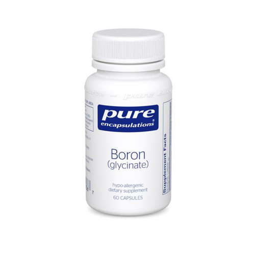Boron Glycinate is a natural dietary supplement that provides this essential nutrient, that helps regulate hormone production, maintains bone health, and assists in the absorption of Vitamin D.