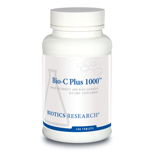 Bio C Plus 1000 contains Vitamin C as calcium and magnesium ascorbates that are better tolerated than the ascorbic acid found in most vitamin C supplements. It also contains powerful antioxidant compounds to support the immune system, and prevent oxidation-related damage that occurs in many age-related disease processes.