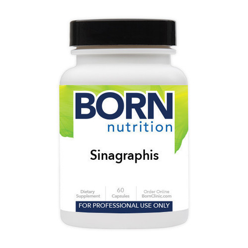 An inflamed sinus cavity commonly leads to nasal congestion and discomfort. Sinagraphis formulation includes Licorice, Curcumin, Bromelain, Thyme, and Berberin. Together these herbal nutrients reduce inflammation and inhibit fungal and microbial overgrown in the sinus cavity.* Additionally, Ginseng Root and Andrographis are used in Sinagraphis to enhance our immune system.*