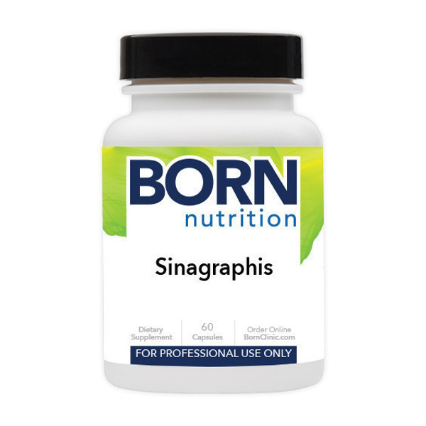 An inflamed sinus cavity commonly leads to nasal congestion and discomfort. Sinagraphis formulation includes Licorice, Curcumin, Bromelain, Thyme, and Berberin. Together these herbal nutrients reduce inflammation and inhibit fungal and microbial overgrown in the sinus cavity.* Additionally, Ginseng Root and Andrographis are used in Sinagraphis to enhance our immune system.*
