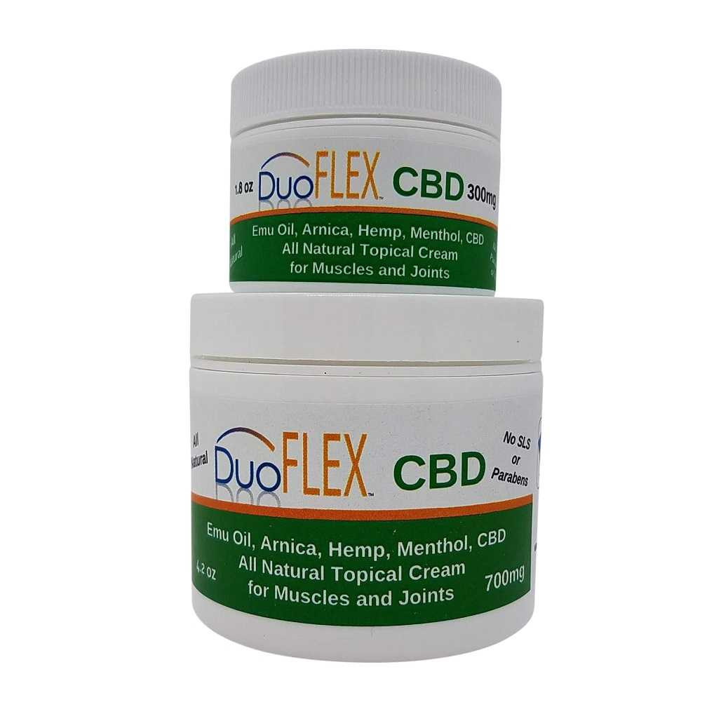 DuoFlex Emu Oil with Hemp Isolate Topical Cream for Muscles and