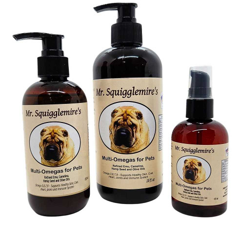Mr. Squigglemires Emu Oil Multi-Omegas for Pets Shop All