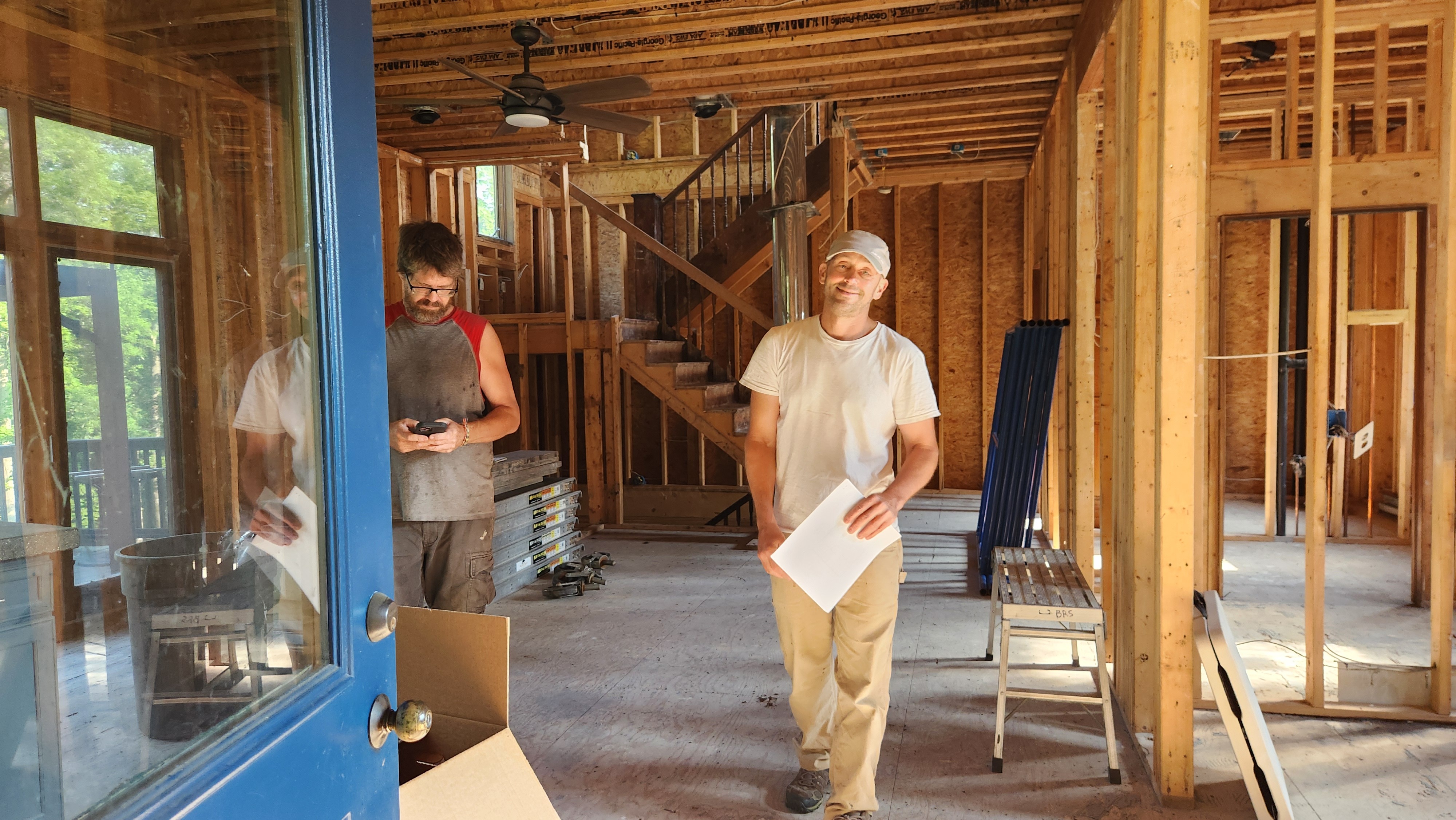 Contractors on site
