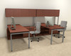 Two Persons Modern Executive Office Workstation Desk Set, #OF-CON-S2