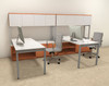 Two Persons Modern Executive Office Workstation Desk Set, #OF-CON-S6