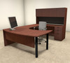 5pc U Shaped Modern Contemporary Executive Office Desk Set, #OF-CON-U22