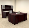 6pc U Shaped Modern Contemporary Executive Office Desk Set, #OF-CON-U63