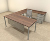 4pc U Shaped Modern Contemporary Executive Office Desk Set, #OF-CON-U69