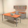 5pc U Shaped Modern Contemporary Executive Office Desk Set, #OF-CON-U71