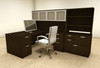 7pc L Shaped Modern Executive Office Desk, #OT-SUL-L36
