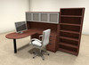 5pc L Shaped Modern Executive Office Desk, #OT-SUL-L38