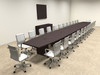 Modern Boat Shapedd 28' Feet Conference Table, #OF-CON-C103