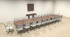Modern Racetrack 22' Feet Conference Table, #OF-CON-C34