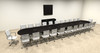 Modern Racetrack 24' Feet Conference Table, #OF-CON-C40