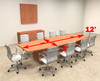 Modern Boat Shapedd 12' Feet Conference Table, #OF-CON-C64