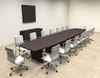 Modern Boat Shapedd 18' Feet Conference Table, #OF-CON-C78