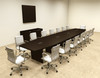 Modern Boat Shapedd 18' Feet Conference Table, #OF-CON-C80