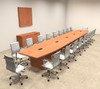 Modern Boat Shapedd 22' Feet Conference Table, #OF-CON-C86