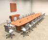 Modern Boat Shapedd 24' Feet Conference Table, #OF-CON-C91