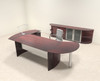 6pc Modern Contemporary L Shaped Executive Office Desk Set, #MT-MED-O14