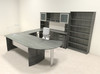 7pc Modern Contemporary U Shaped Executive Office Desk Set, #MT-MED-U16